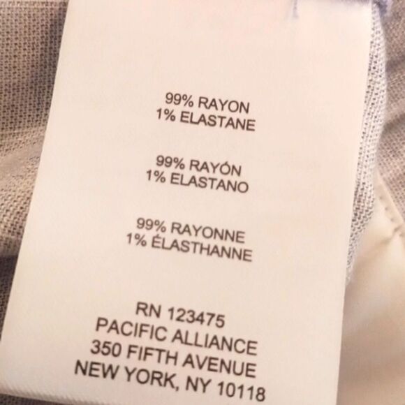 Jones New York wide leg cropped blue v-neck drawstring waist jumpsuit size large - Picture 12 of 13